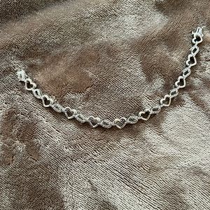 Sterling Silver Diamond Accent Bracelet